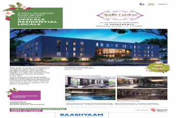 Reside in sophisticated address at Baashyaam Sadhr Gardens in Chennai